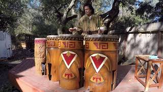 Video thumbnail for Huehuetl by Quetzalcoatl Music Guillermo Martinez