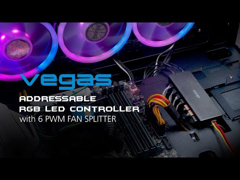 Akasa 5.25 inch FC.Six Fan Controller - juodos spalvos video
