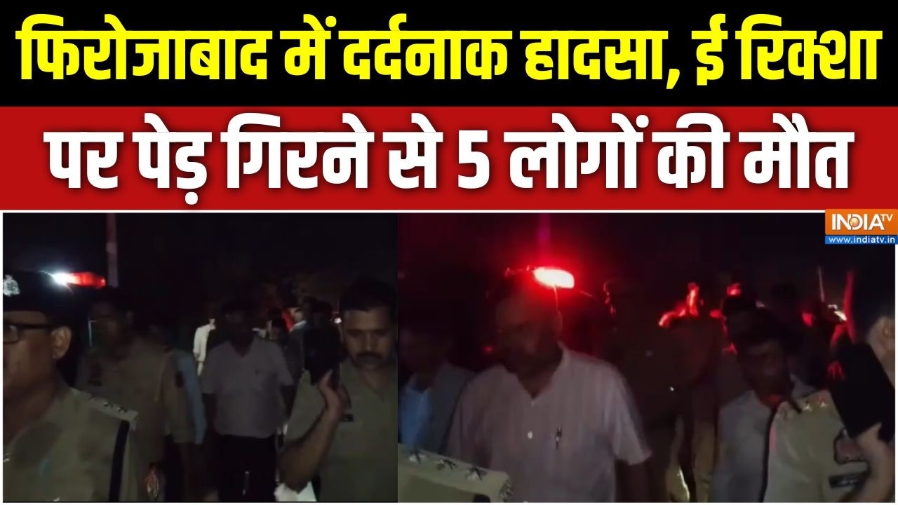 Firozabad News: फिरोजाबाद में दर्दनाक हादसा, ई रिक्शा पर पेड़ ग?