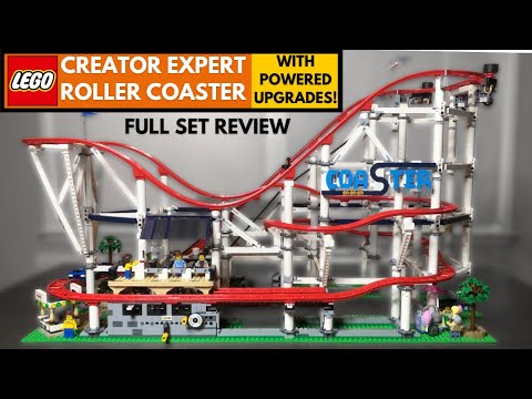 POWERED UP + Functional LEGO ROLLER COASTER! - Set 10261 REVIEW