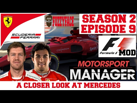 Ferrari S02E09: CHECKING UP ON MERCEDES! - F1 Mod for Motorsport Manager