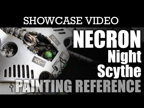 Painted Necron Night Scythe Flyer Warhammer 40k Paint Job Showcase | HD Images and Video