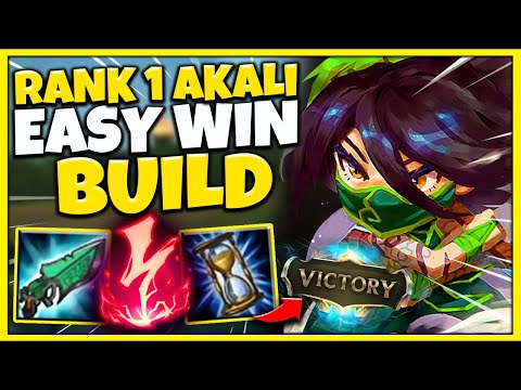 #1 AKALI WORLD MY GO TO BUILD ANYTIME I WANT THE FREE WIN!!! - League of Legends