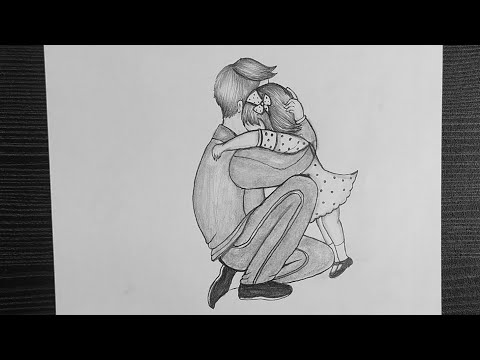 Happy Fathers Day Drawing || How To Draw Father's Day...