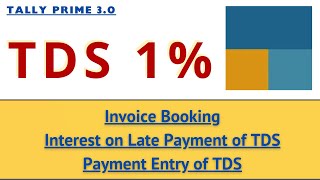 How do to TDS Entry in Tally Prime | Invoice Booking Entry in Tally Prime