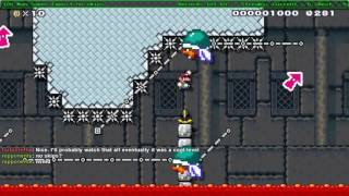 Super Mario Maker - 09/09 Friday Blind Kaizo Race 7th place finish
