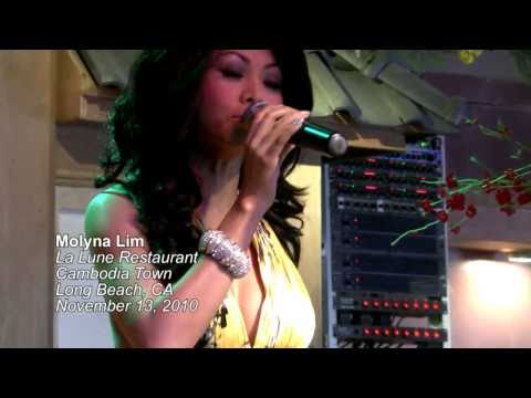 រាត្រីទីមួយ - Molyna Lim sings "Reatrey Ti Muy" at La Lune Restaurant in Long Beach