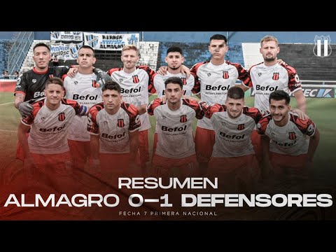 Resumen | Almagro 0-1 Defensores | Fecha 7 Primera Nacional 2022