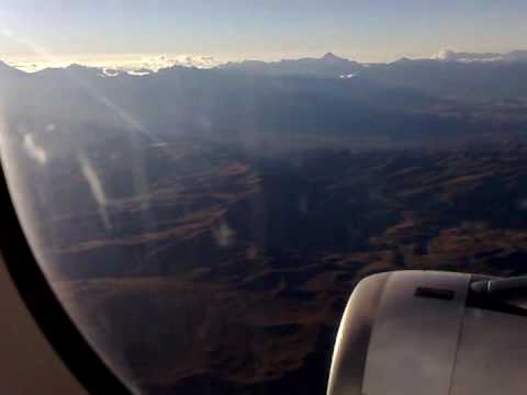 volando con ligera turbulencia