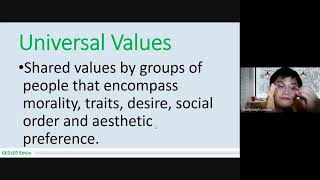Universal Values and Dignity