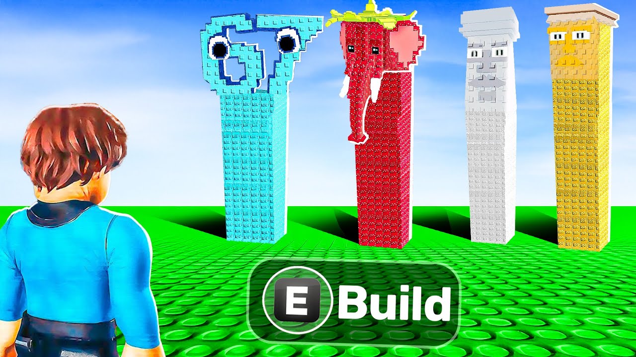 Build a BRAINROT TOWER in Roblox