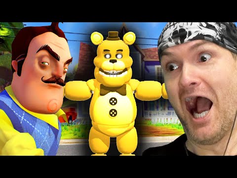 ПРИВЕТ СОСЕД СТАЛ ФРЕДБЕРОМ! И напугал меня до смерти ► Hello Neighbor #1