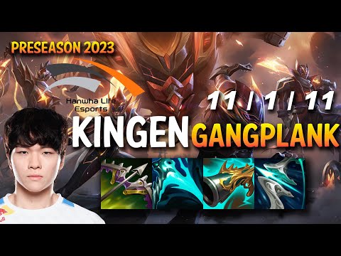 HLE Kingen GANGPLANK vs OLAF Top - KR Ranked