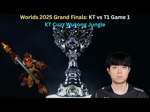 Worlds 2025 Grand Finals: KT vs T1 Game 1 (KT Cuzz Wukong Jungle POV)
