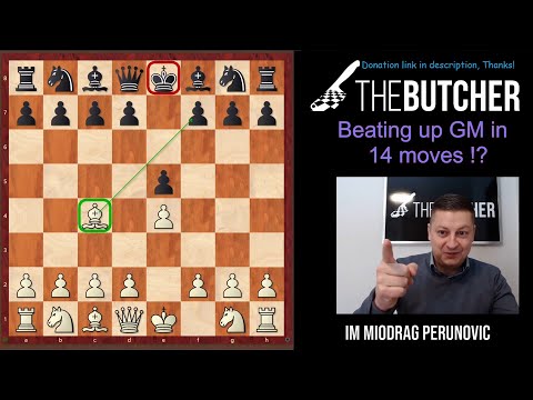 SMASHED GM in 14 Moves! Bishops Opening Rules!!