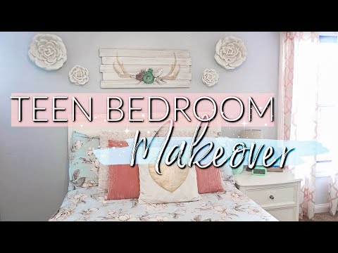 EXTREME TEEN BEDROOM MAKEOVER| DECORATING ON A BUDGET|...