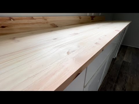 Inexpensive DIY Wood Countertops!!!