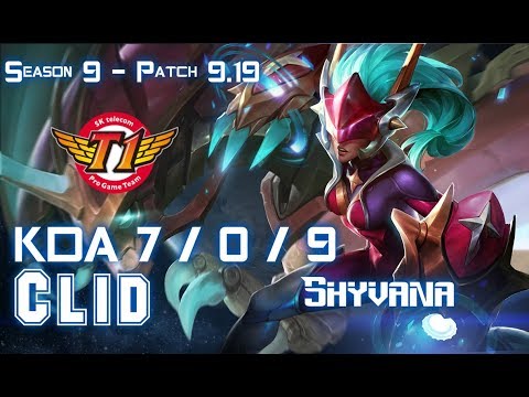 SKT T1 Clid SHYVANA vs NIDALEE Jungle - Patch 9.19 KR Ranked