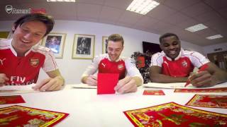 Rosicky, Chambers and Campbell celebrate the Lunar New Year
