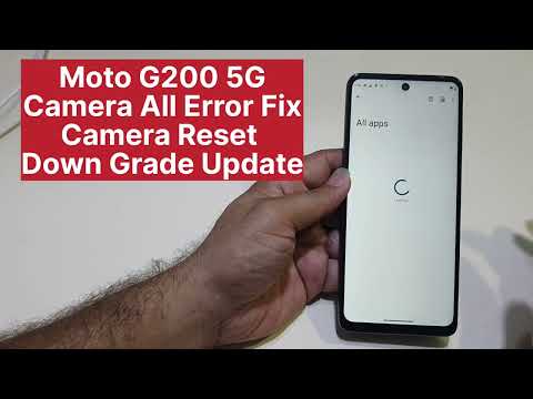 Moto G200 Camera Reset Option And Fix Error Off Camera