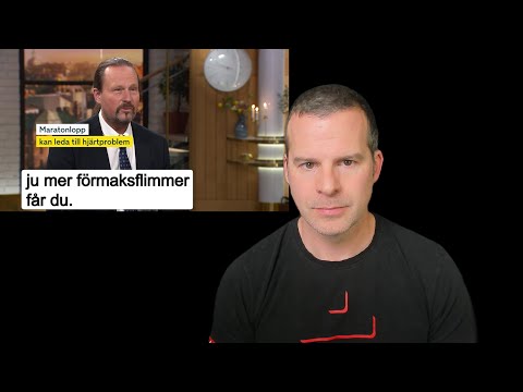 Läkare varnar för jogging i Nyhetsmorgon