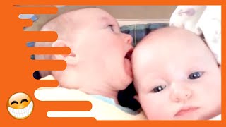 Cute Twins Babies Fighting - Funny babies videos
