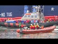 Evacuatie ferry passagiers in Hoek van Holland