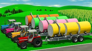 HARVEST, MAKE AND LOAD COTTON BALES WITH LANDINI TRACTORS in Farming Simulator 25! 🚜