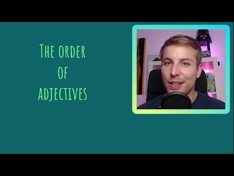 El ORDEN de los ADJETIVOS en inglés! Usa este truco para no olvidarlo.