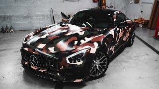 Wrapping an AMG GTC Camouflage