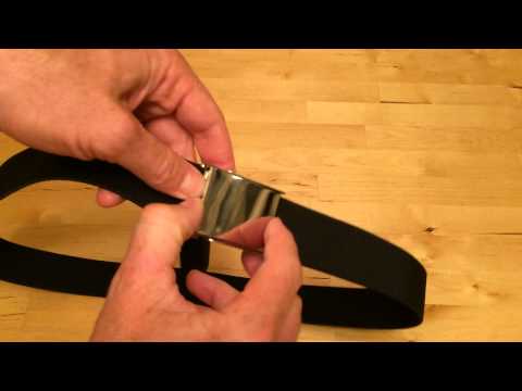 Part of a video titled How To Resize A Belt - YouTube