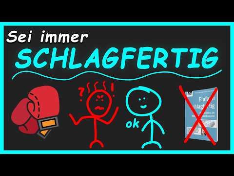 Dumme Sprüche kontern ist extrem einfach.