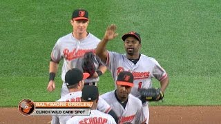 Orioles win, so they're in