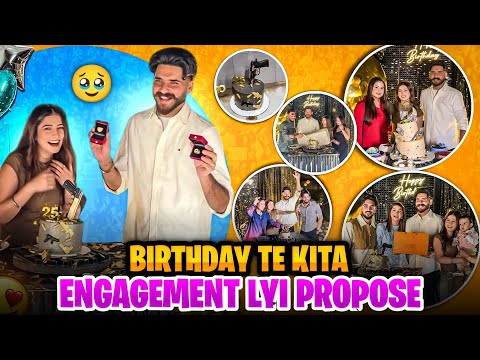 BADAY TE KITA ENGAGEMENT LAYI PROPOSE❤️😍/DAMAN NU MILEYA SURPRISE CAKE😎