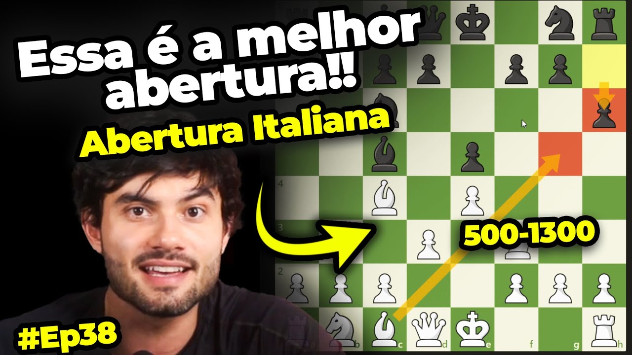 A MELHOR Abertura de xadrez para INICIANTES! Italiana!! Speedrun #ep38