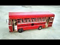 How To Make RC Lanka Ashok Leyland Miniature Bus From Cardboard Ashok Leyland Viking Bus Part 2