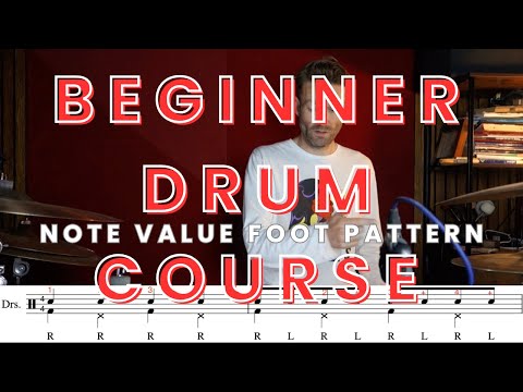 One of the Most Useful Drum Exercises! - Note Value with Foot Pattern Exercise (3B)