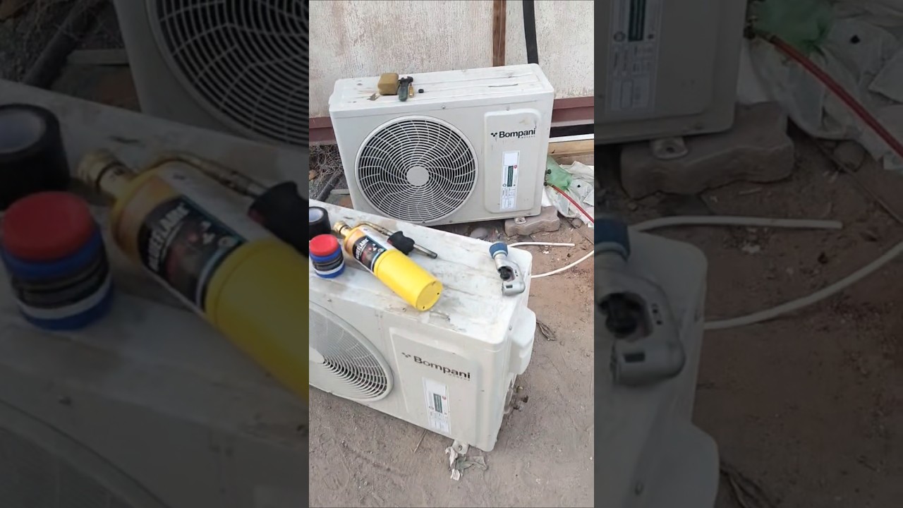 AC Technician Groups #coolingsystem #airconditioner #hardwork #electronic