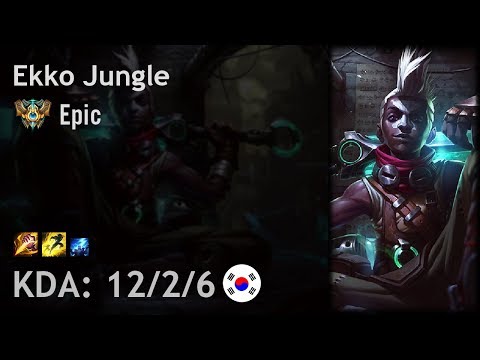 Ekko Jungle vs Nidalee - Epic - KR Challenger Patch 7.21