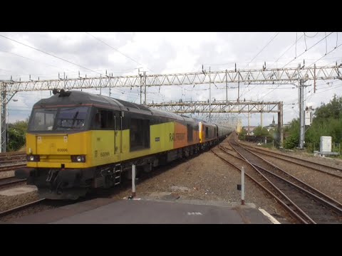 Manchester Rail (Stockport) with 66788/791, 60096/002, 66786, Monday 02/08/2021