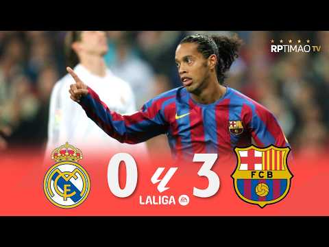 Real Madrid 0 x 3 Barcelona ● La Liga 05/06 Resumen y Goles ᴴᴰ