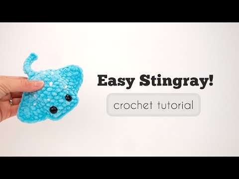 Crochet Plush Stingray Tutorial - NO SEW | Free Amigurumi Pattern