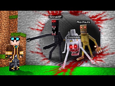 NASCONDINO CON I MOSTRI CONTRO I MIEI AMICI SU MINECRAFT!!