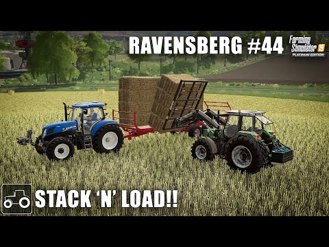 Baling Canola Straw & Harvesting Oats, Ravensberg #44 Farming Simulator 19 Timelapse