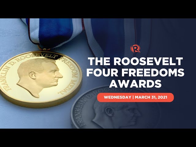 WATCH: Roosevelt Four Freedoms Awards ceremony