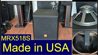 Video thumbnail for Loa sub JBL MRX518S made in USA by Audio TMX - Digital audio