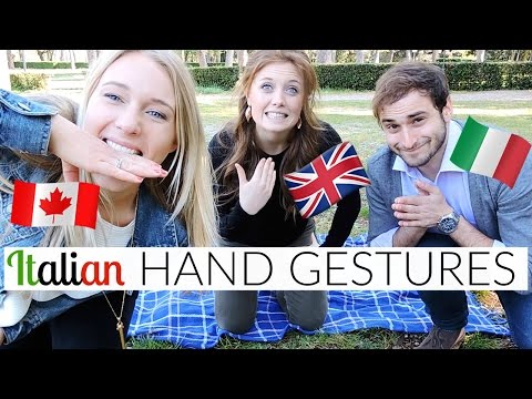 HOW TO USE ITALIAN HAND GESTURES: ENGLISH SPEAKERS LEARN! Video