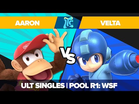 Aaron vs Velta - Ultimate Singles R1 Pools: WSF - Low Tide City | Diddy Kong vs Mega Man