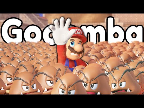Mario Odyssey pero CADA SEGUNDO aparecen 4 GOOMBAS