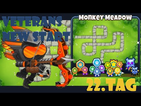 How to beat - #CHIMPS #MonkeyMeadow 🎈 NewStart 🎈- 22.Tag - Schimpansen Modus TD6 - BTD6